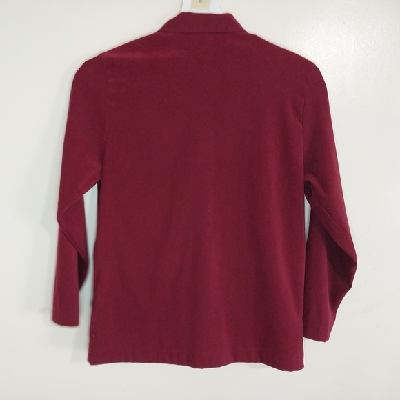 Graff Elegant Burgundy Women's Blazer - Picture 2 of 11